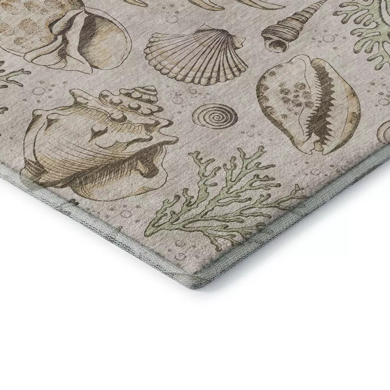 Nubrisa Bayside ABY03 Beige Area Rug Corner Nubrisa Bayside ABY03 Beige Area Rug Corner