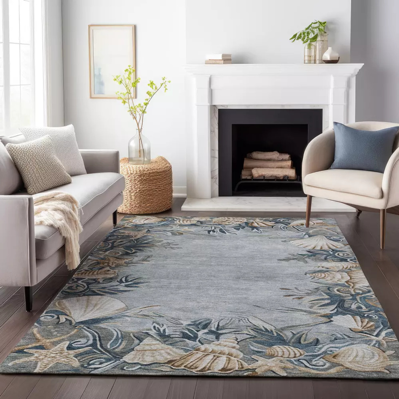 Nubrisa Bayside ABY04 Sky Area Rug Room Scene 2 Nubrisa Bayside ABY04 Sky Area Rug Room Scene 2