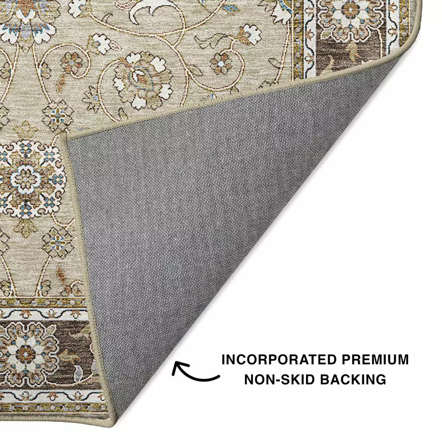 Dalyn Hatay HY1 Beige Area Rug Backing
