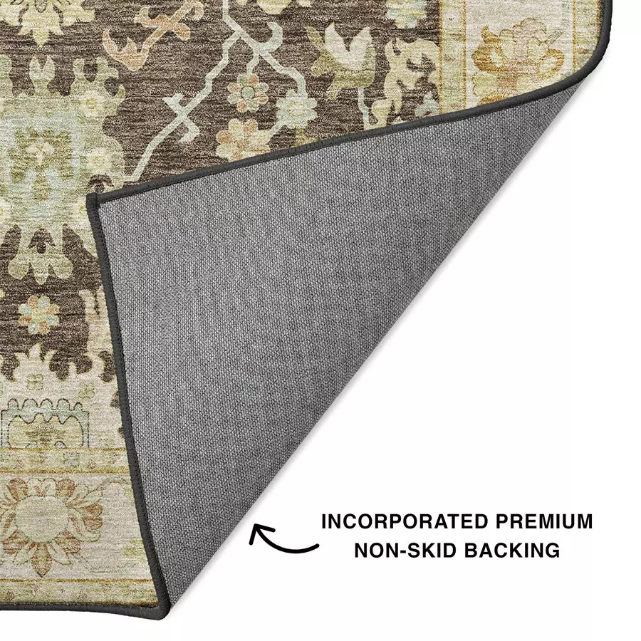 Dalyn Hatay HY2 Chocolate Area Rug Backing