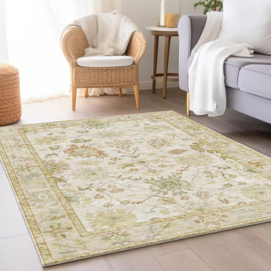 Dalyn Hatay HY2 Ivory Area Rug Room Scene