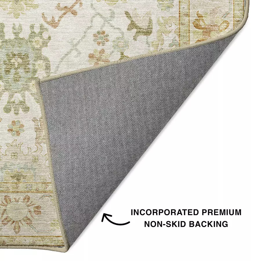 Dalyn Hatay HY2 Ivory Area Rug Backing