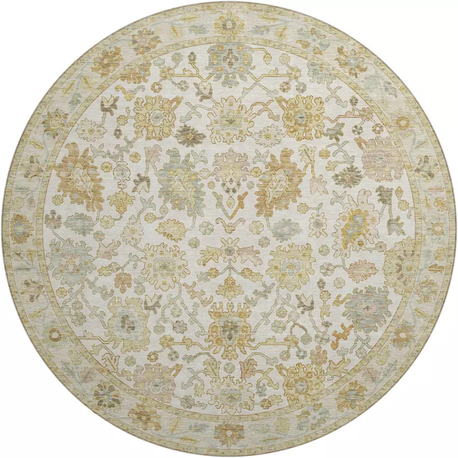 Dalyn Hatay HY2 Ivory Round Area Rug