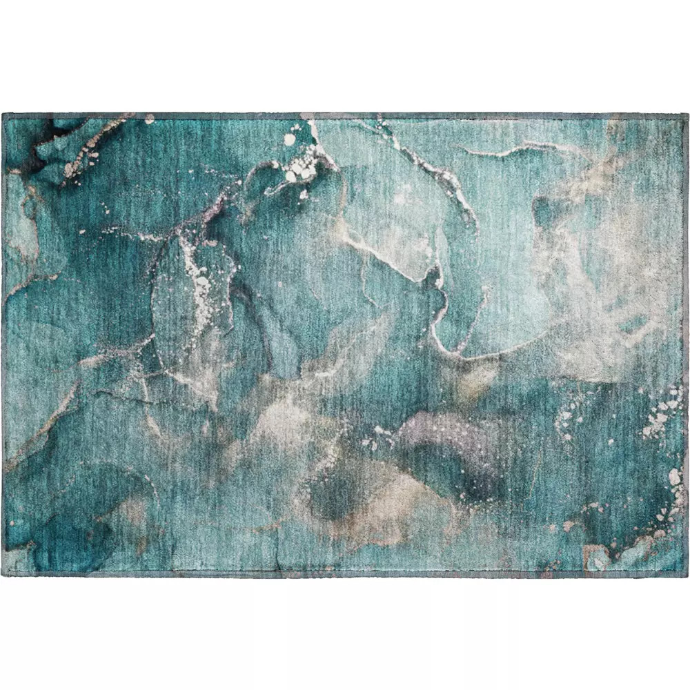 サーフアート ODISurfArt OVERLOOKING LINE オディ Dalyn Odyssey OY11 Teal Area Rug - Carpet & Tile Mart