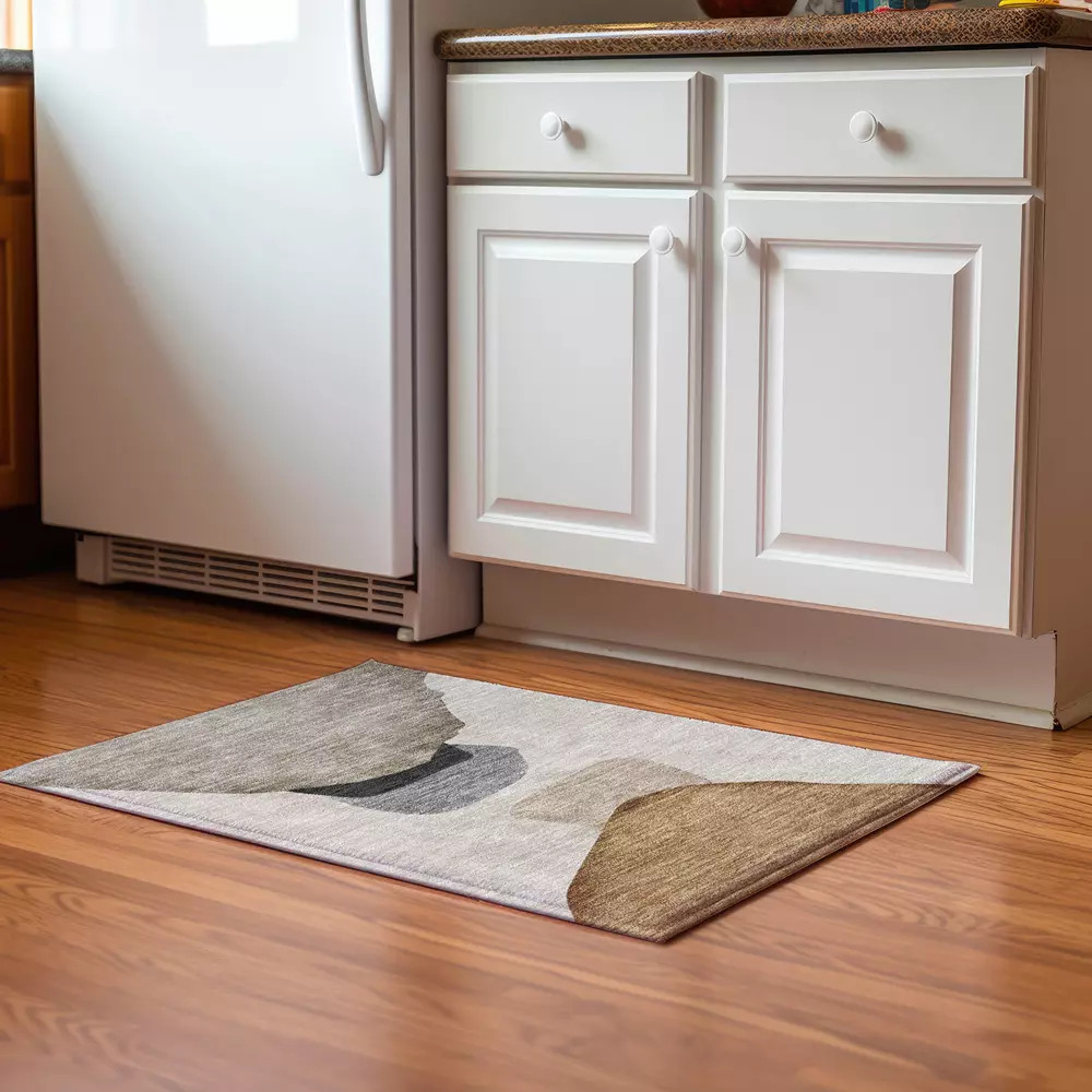 Dalyn Odyssey OY17 Taupe Scatter Area Rug Room Scene