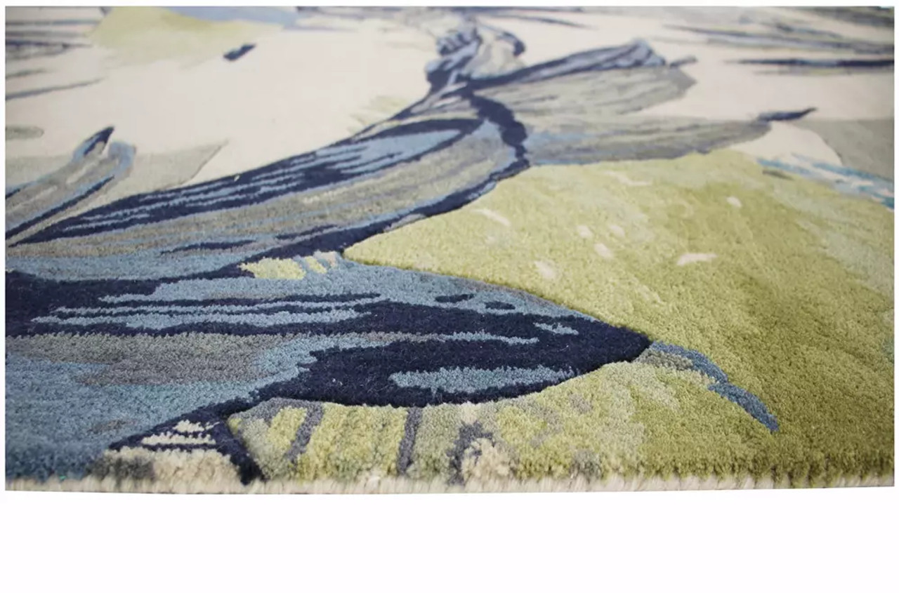 Kas Sparta 3185 Ivory Blue Area Rug Pile