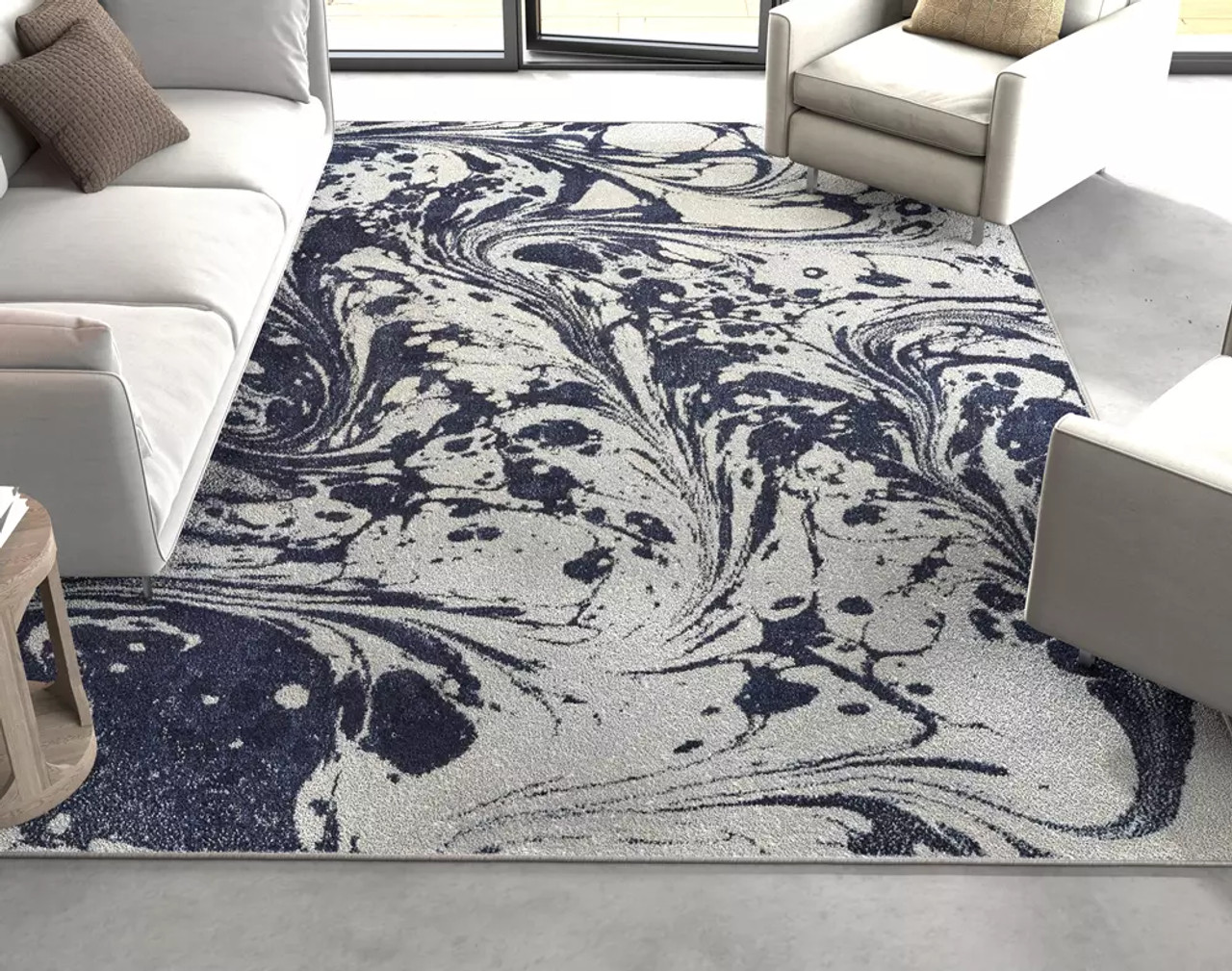 Kas Watercolors 6232 Blue Area Rug Room Scene