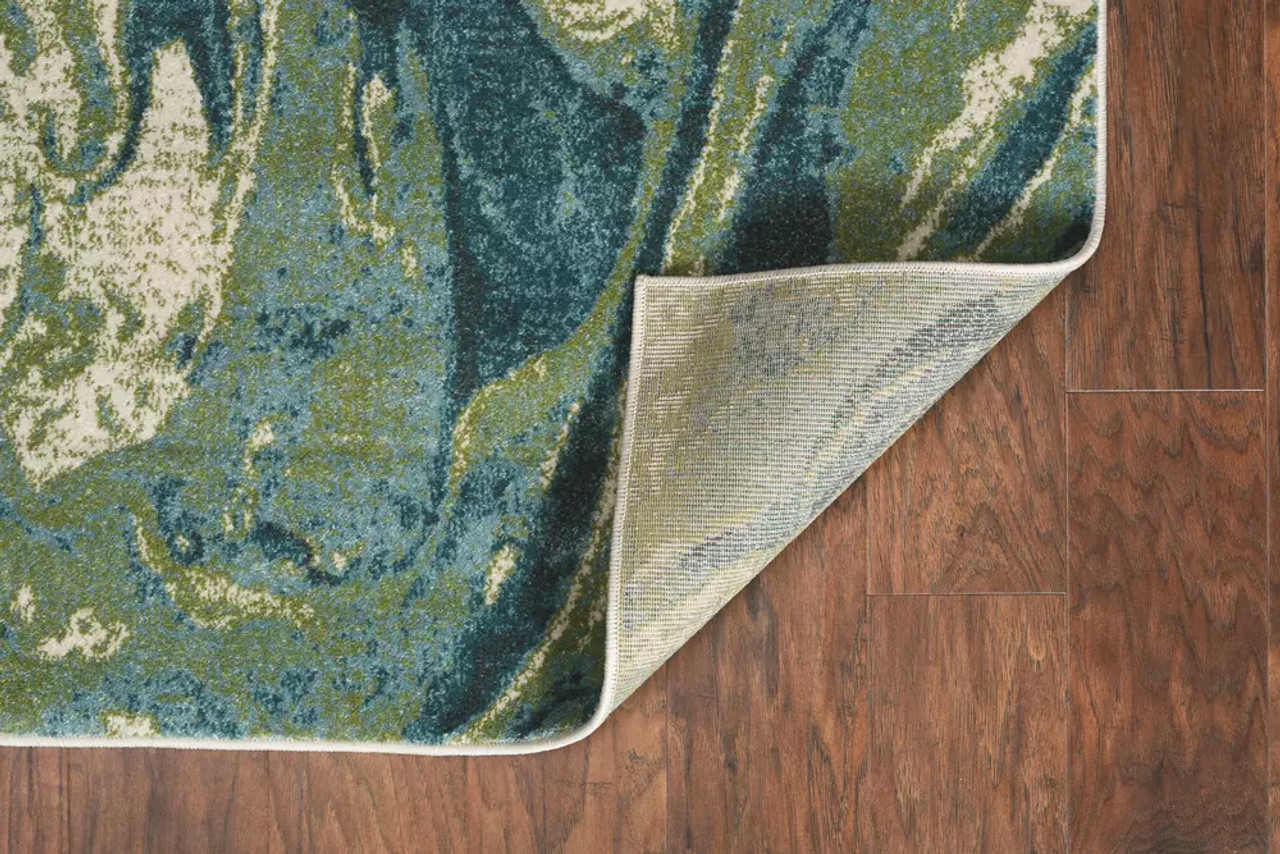Kas Watercolors 6238 Teal Area Rug Back