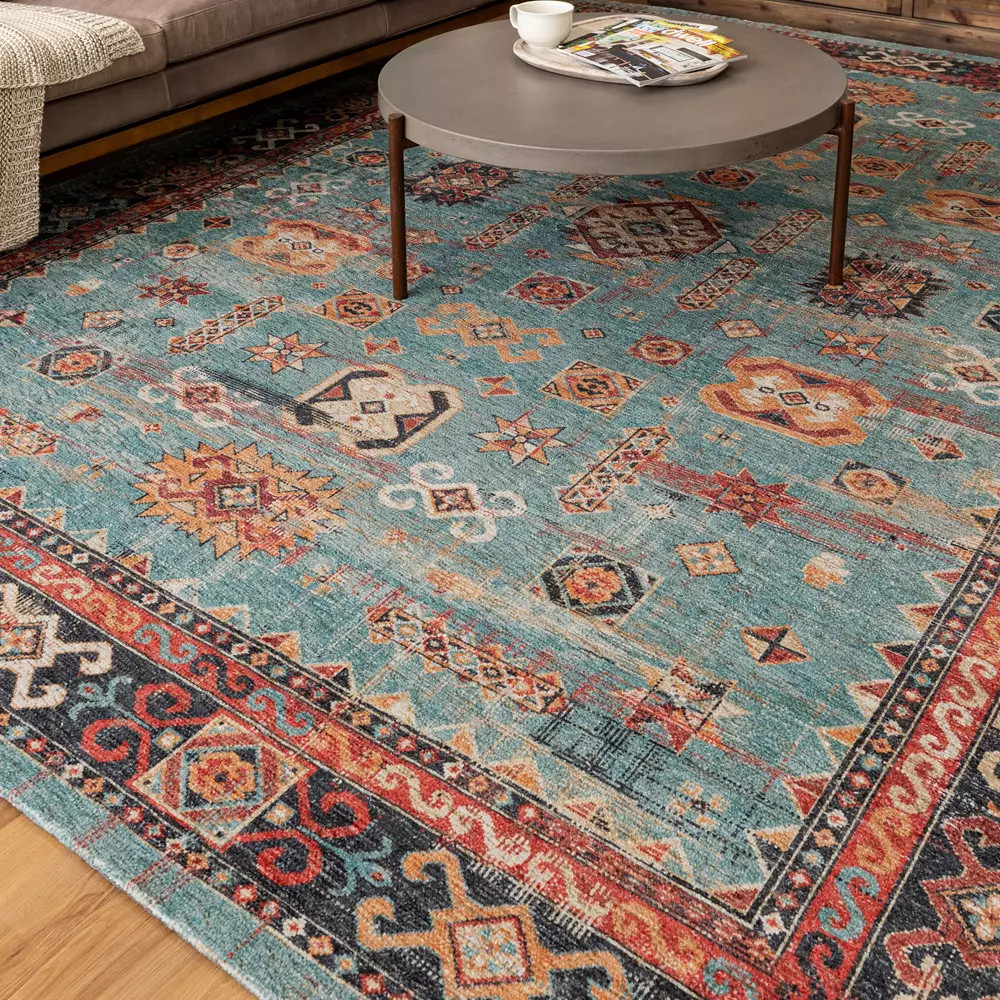 Karastan Zula R1201462 Mombasa Aquamarine Area Rug
