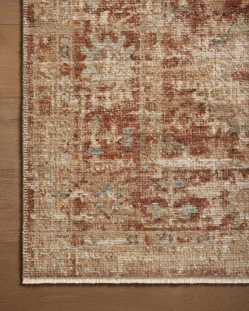 Loloi Heritage HER-03 Brick Multi Area Rug | Carpetmart.com