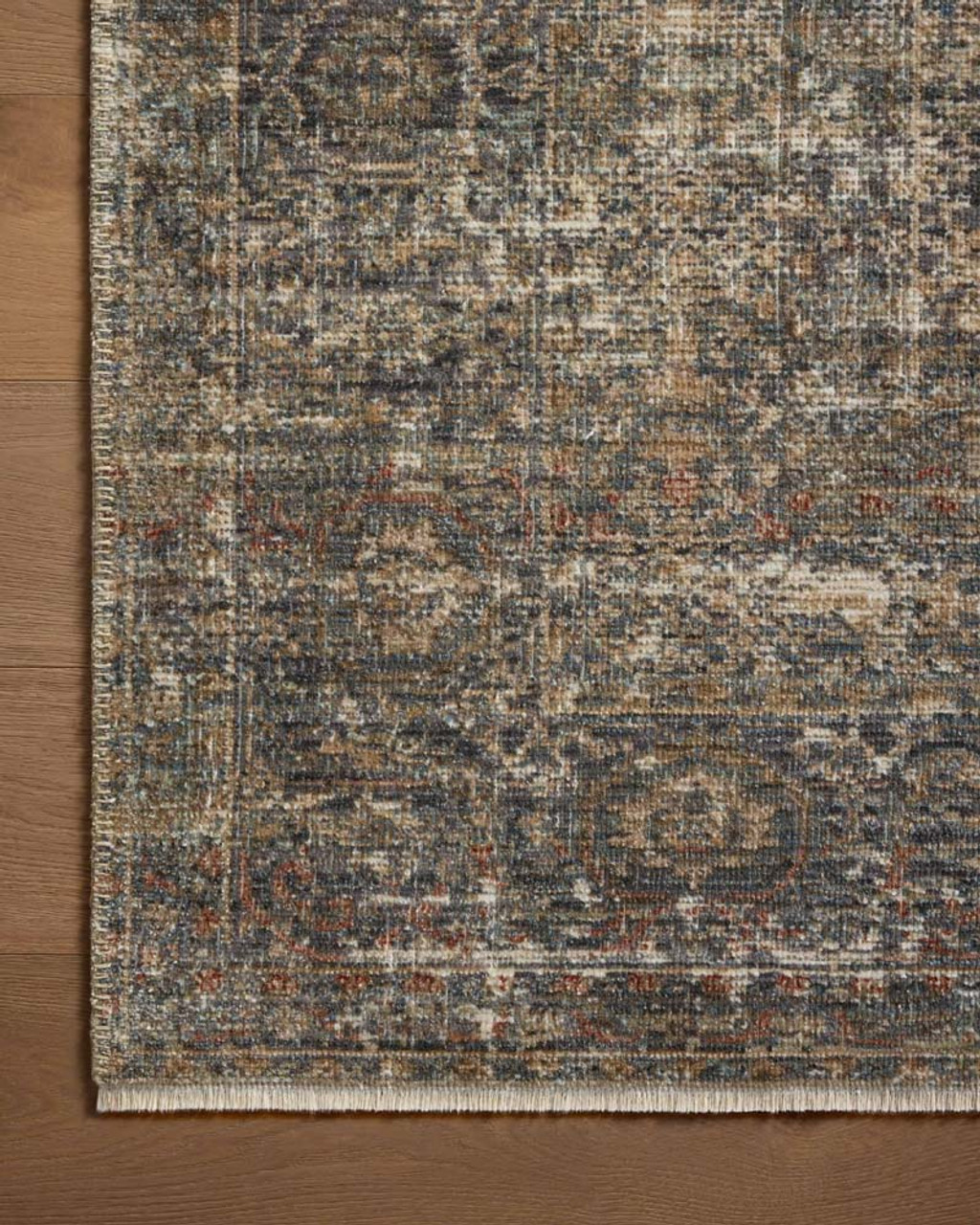 Loloi Heritage HER-11 Midnight Multi Area Rug Corner 2