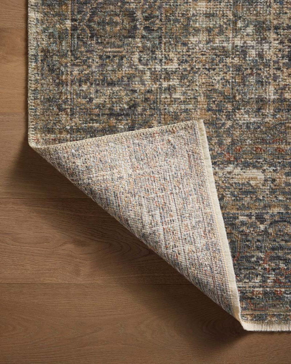 Loloi Heritage HER-11 Midnight Multi Area Rug Corner 3