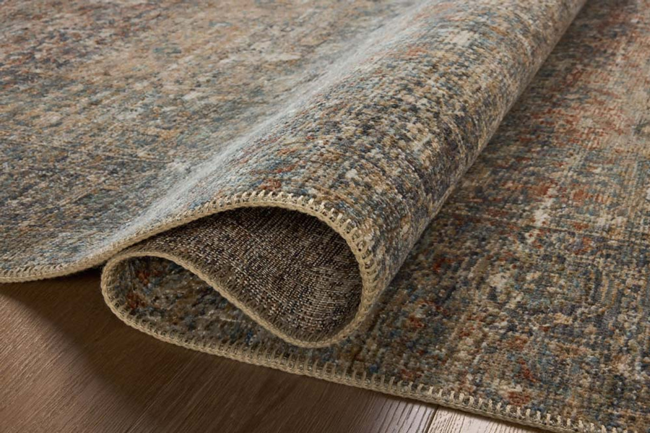 Loloi Heritage HER-11 Midnight Multi Area Rug Side View