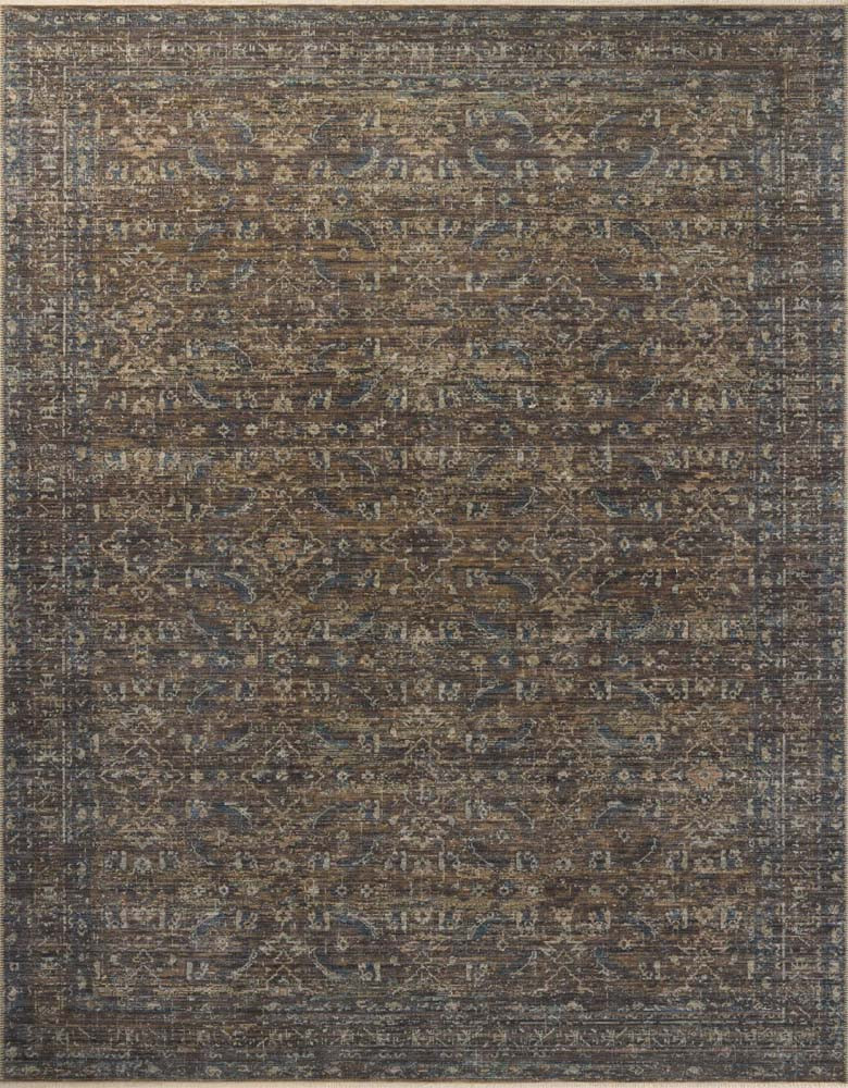 Loloi Heritage HER-14 Lagoon Tobacco Area Rug | Carpetmart.com
