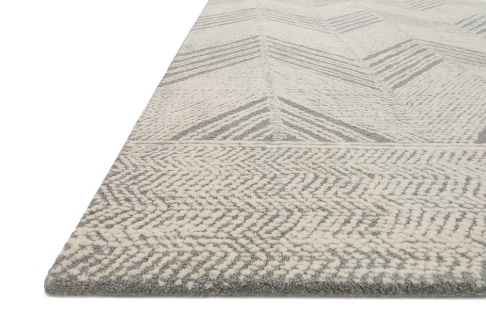Loloi Kopa KO-02 Grey Ivory Area Rug Corner