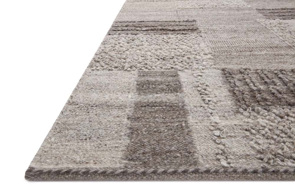 Loloi Manfred MAN-01 Charcoal Dove Area Rug Corner