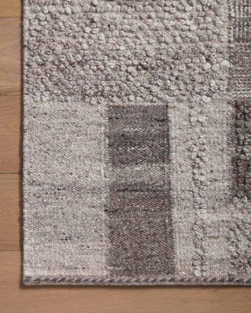 Loloi Manfred MAN-01 Charcoal Dove Area Rug Corner 2