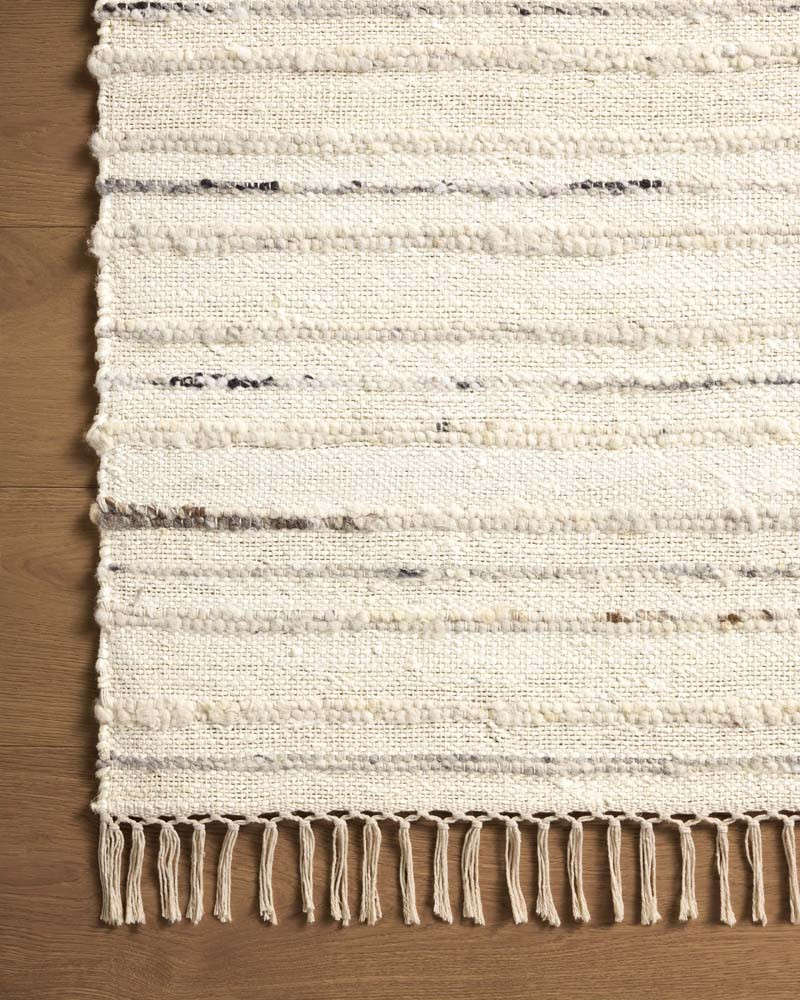 Nico NIC-01 Ivory Stone Area Rug - Magnolia Home by Joanna Gaines Corner 2