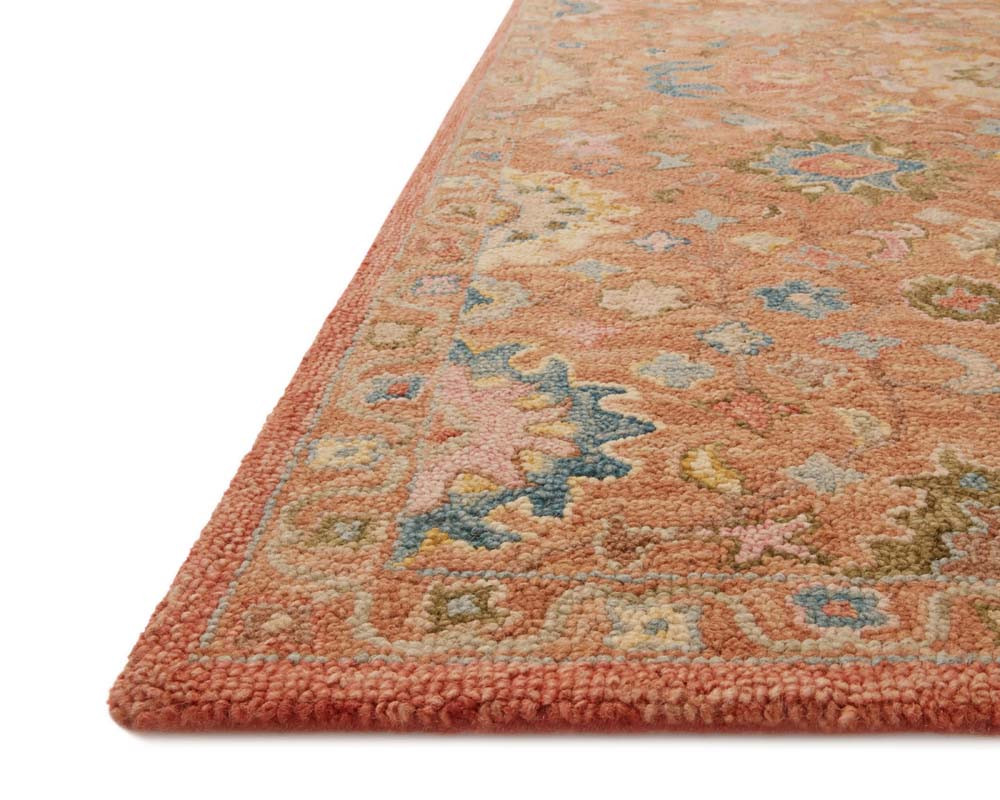 Loloi Padma PMA-05 Terracotta Multi Area Rug Corner