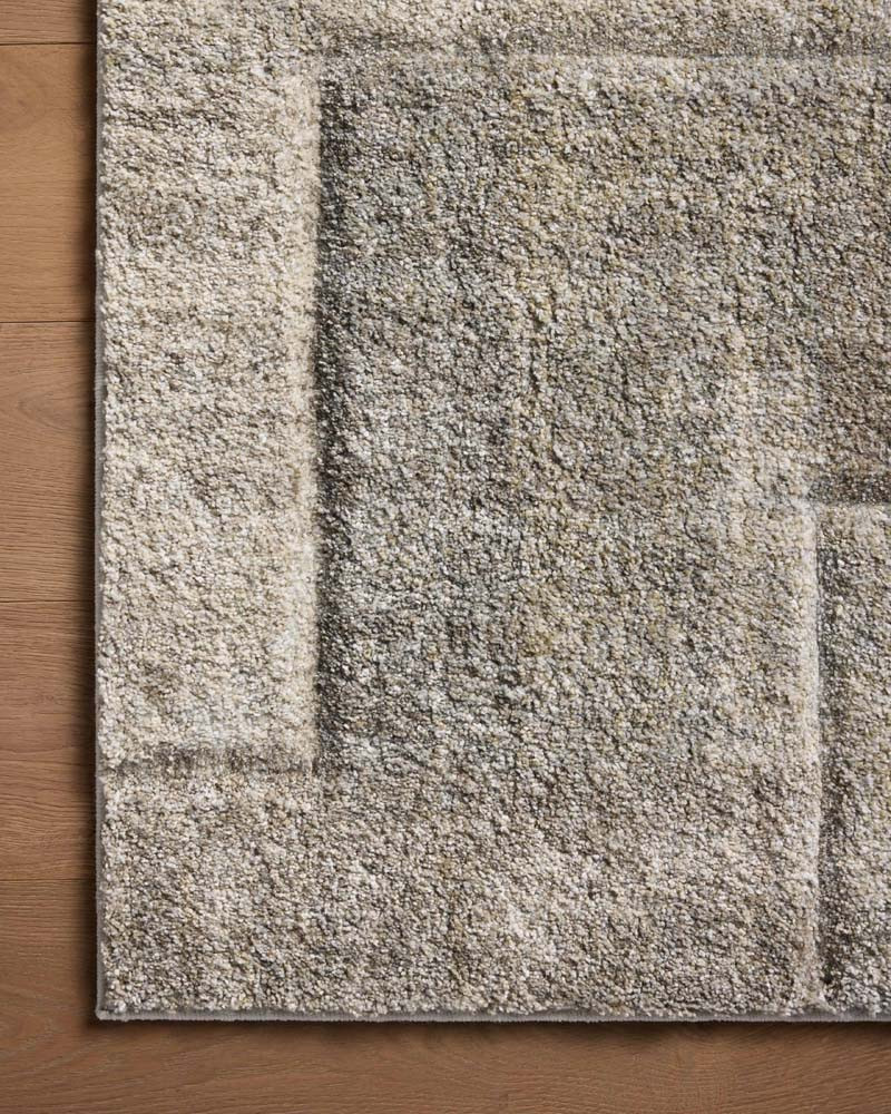 Loloi Silas SLA-06 Natural Pebble Area Rug Corner 2