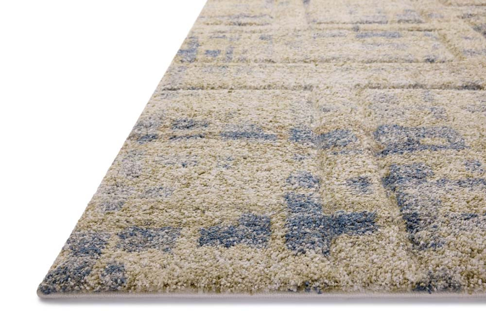 Loloi Silas SLA-05 Blue Multi Area Rug Corner