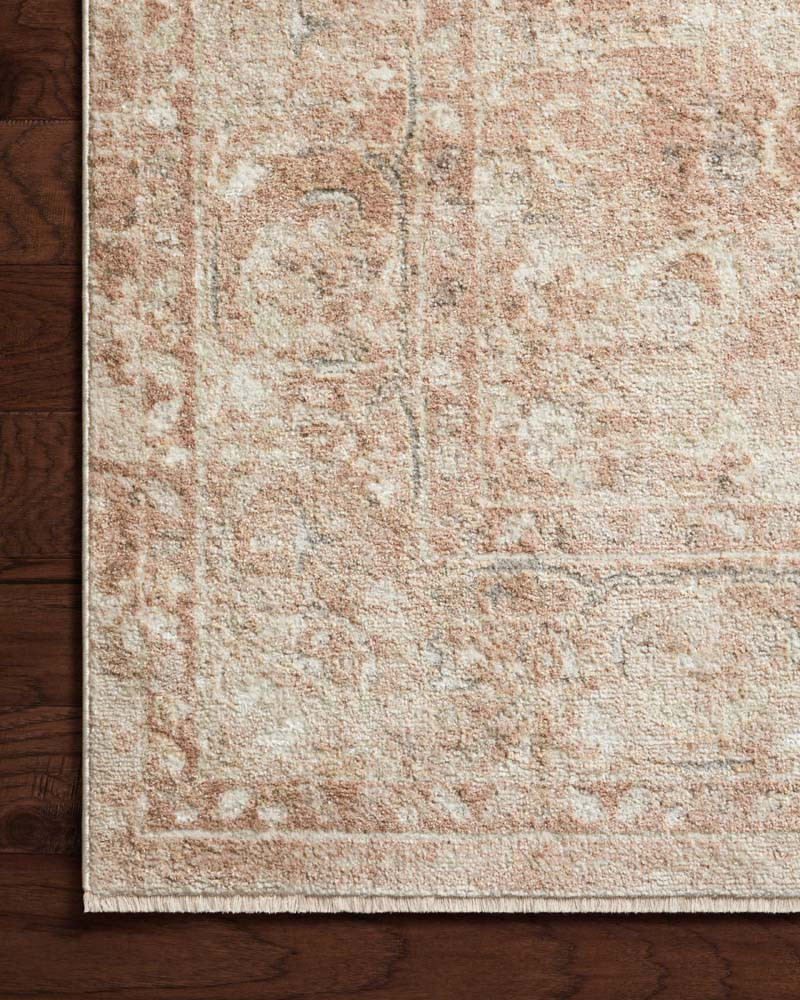 Loloi Sonnet SNN-04 Terracotta Natural Area Rug Corner 2