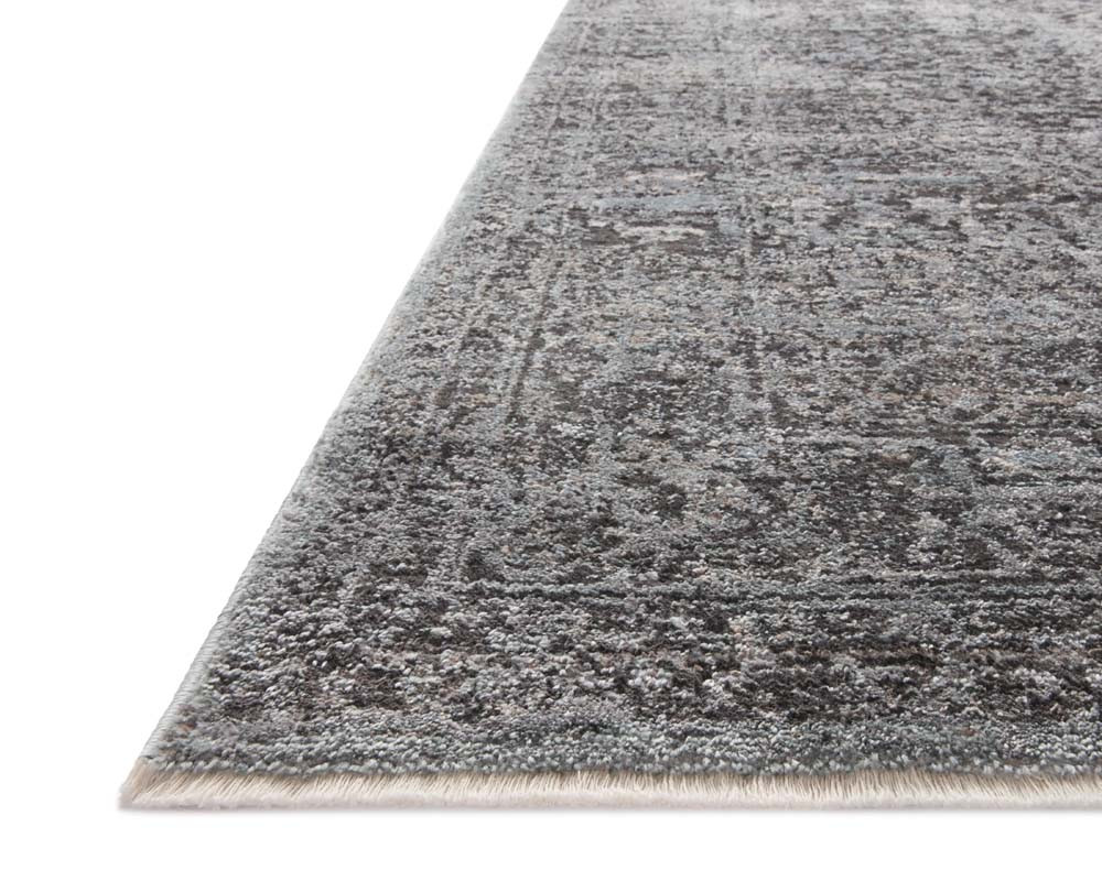 Loloi Sonnet SNN-07 Charcoal Mist Area Rug Corner