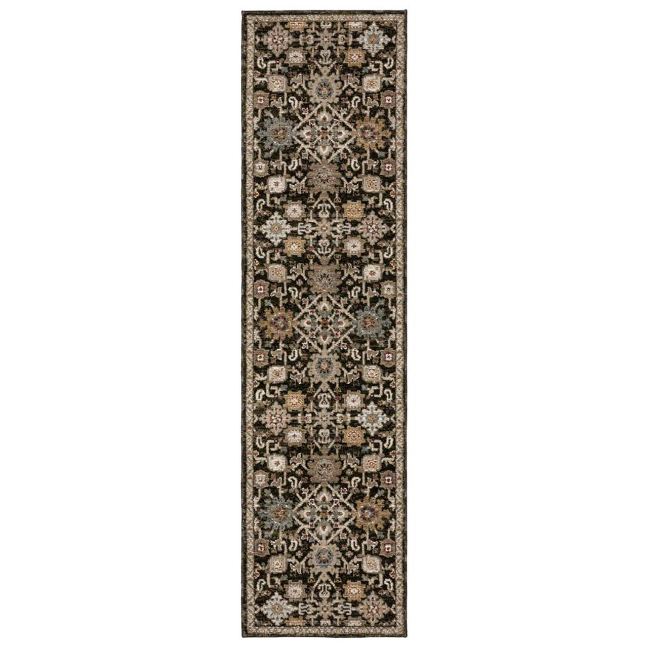 Oriental Weavers Andorra 2396B Brown Multi Runner Area Rug