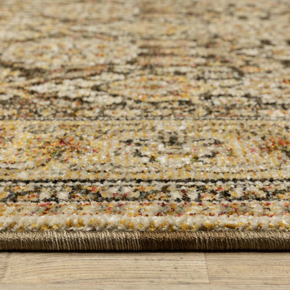 Oriental Weavers Andorra 2431A Brown Gold Area Rug | Carpetmart
