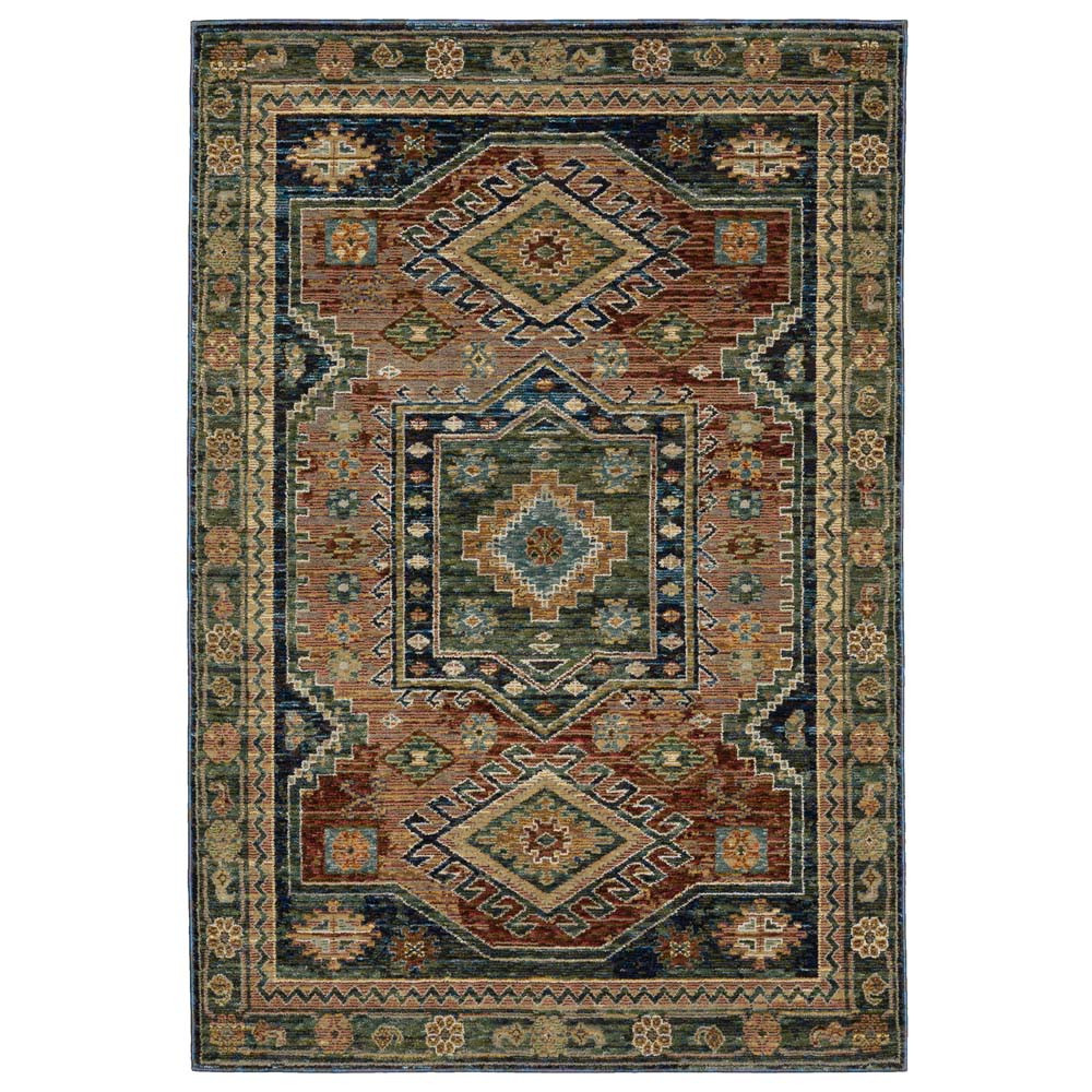 Oriental Weavers Andorra 2442A Blue Multi Area Rug | Carpetmart