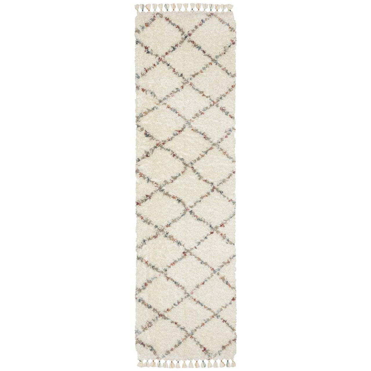 Oriental Weavers Axis AX08A Ivory Multi Runner Area Rug