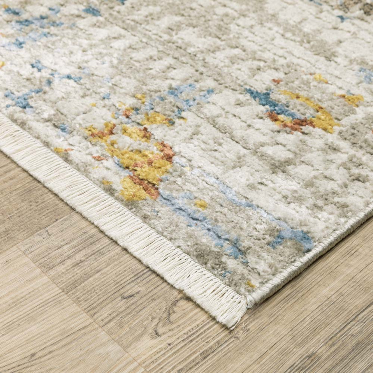 Oriental Weavers Bauer 5E Beige Multi Area Rug Corner