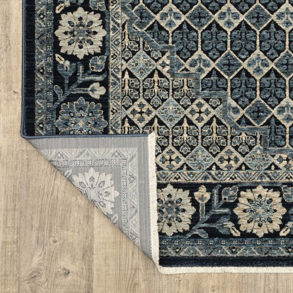 Oriental Weavers Capella CAP03 Blue Ivory Area Rug | Carpetmart