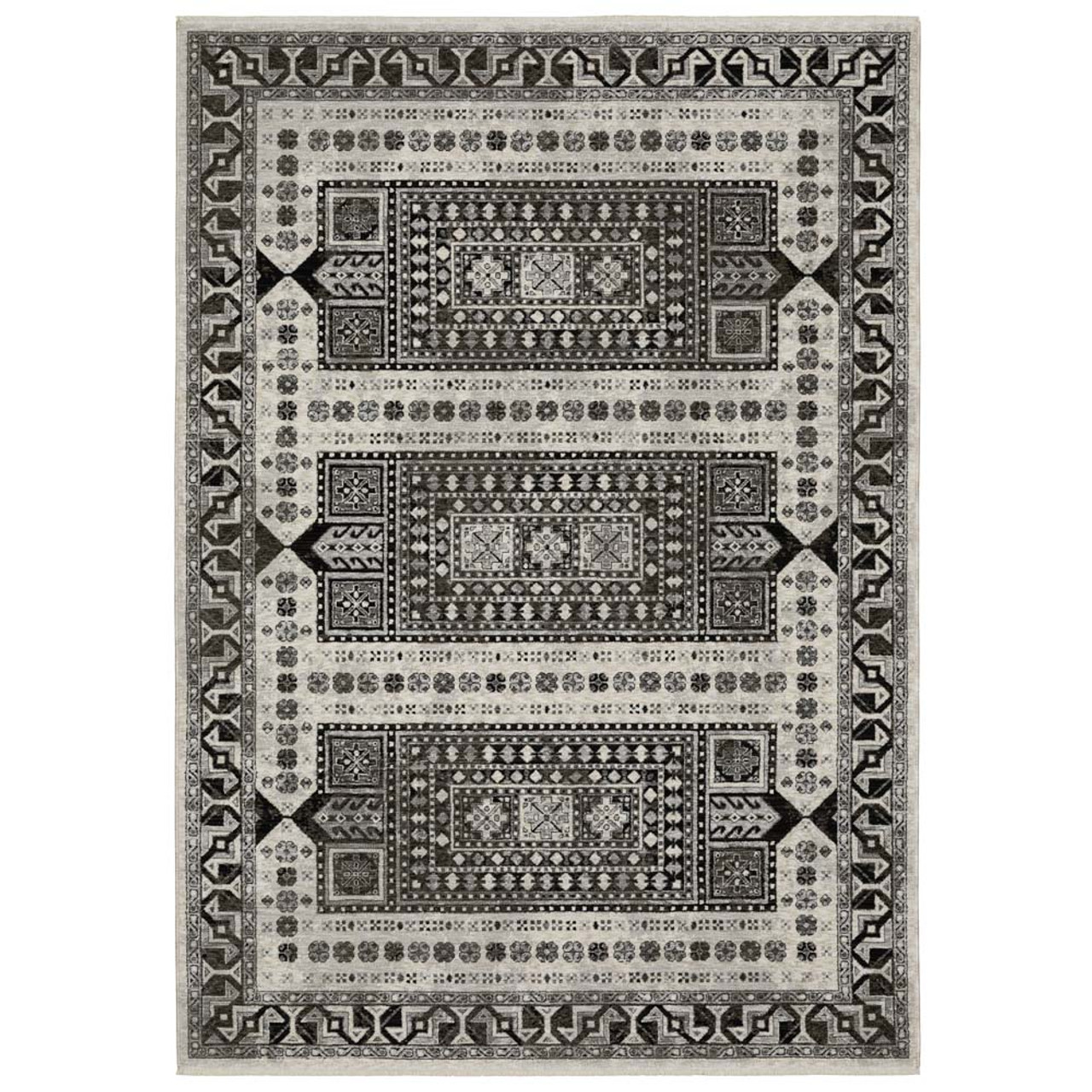 Oriental Weavers Chamberlain CH01G Ivory Charcoal Area Rug