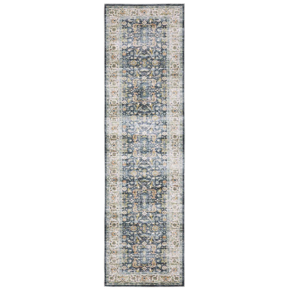 Oriental Weavers Charleston CHA04 Rust Blue Area Rug | Carpetmart