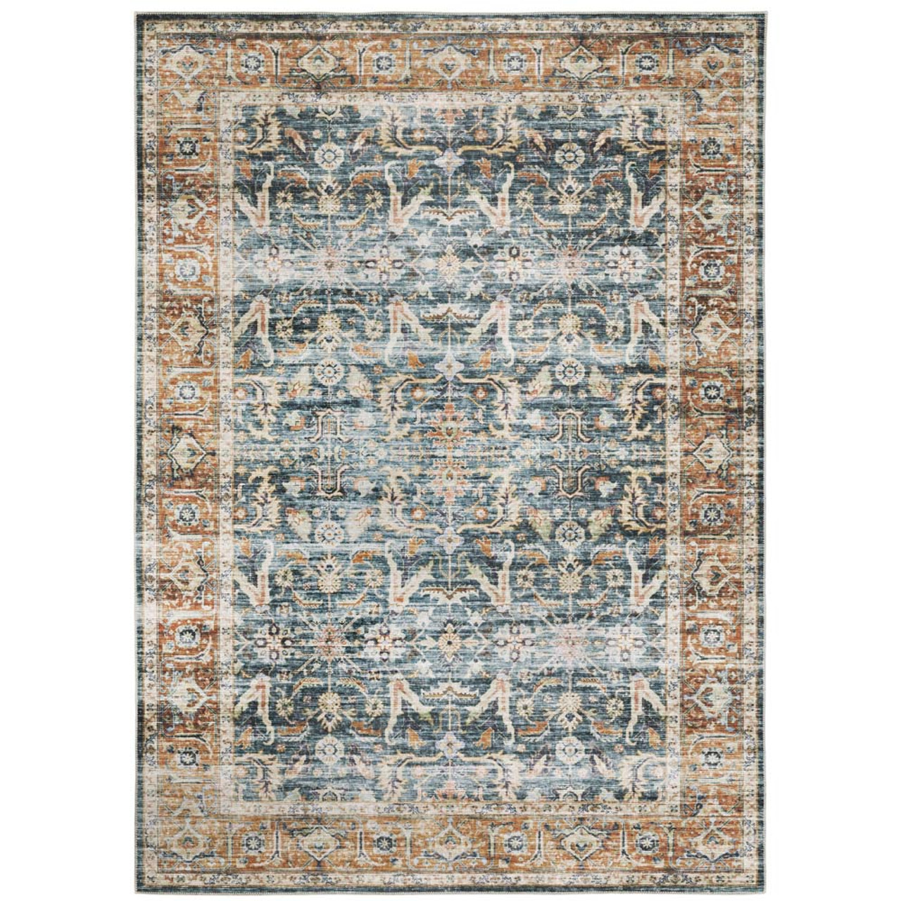 Oriental Weavers Charleston CHA01 Blue Ivory Area Rug