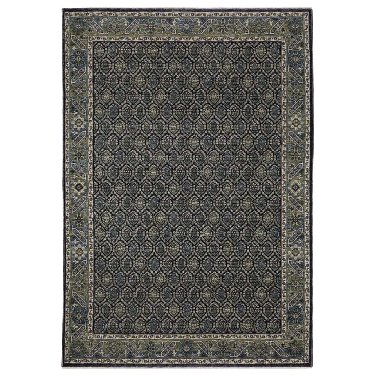 Oriental Weavers Eliana ELI01 Blue Green Area Rug