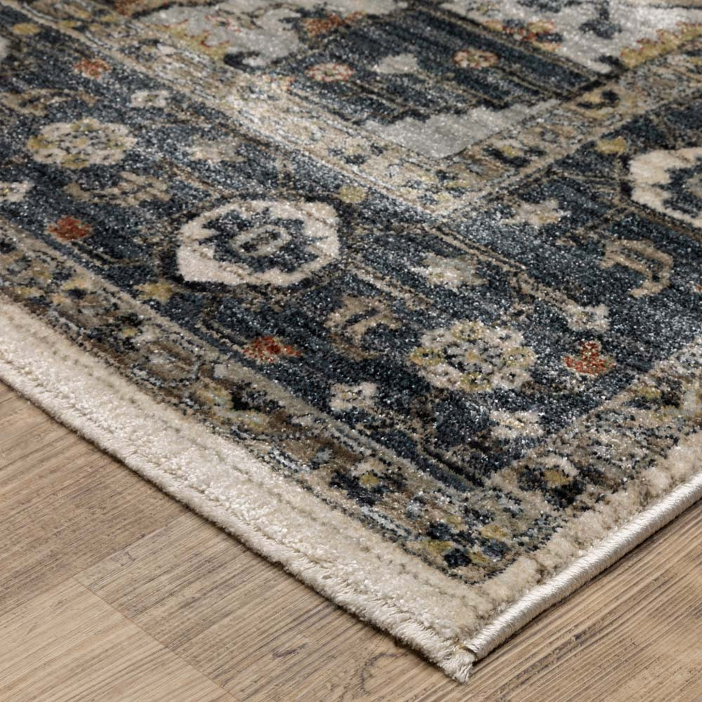 Oriental Weavers Eliana ELI05 Blue Brown Area Rug | Carpetmart.com