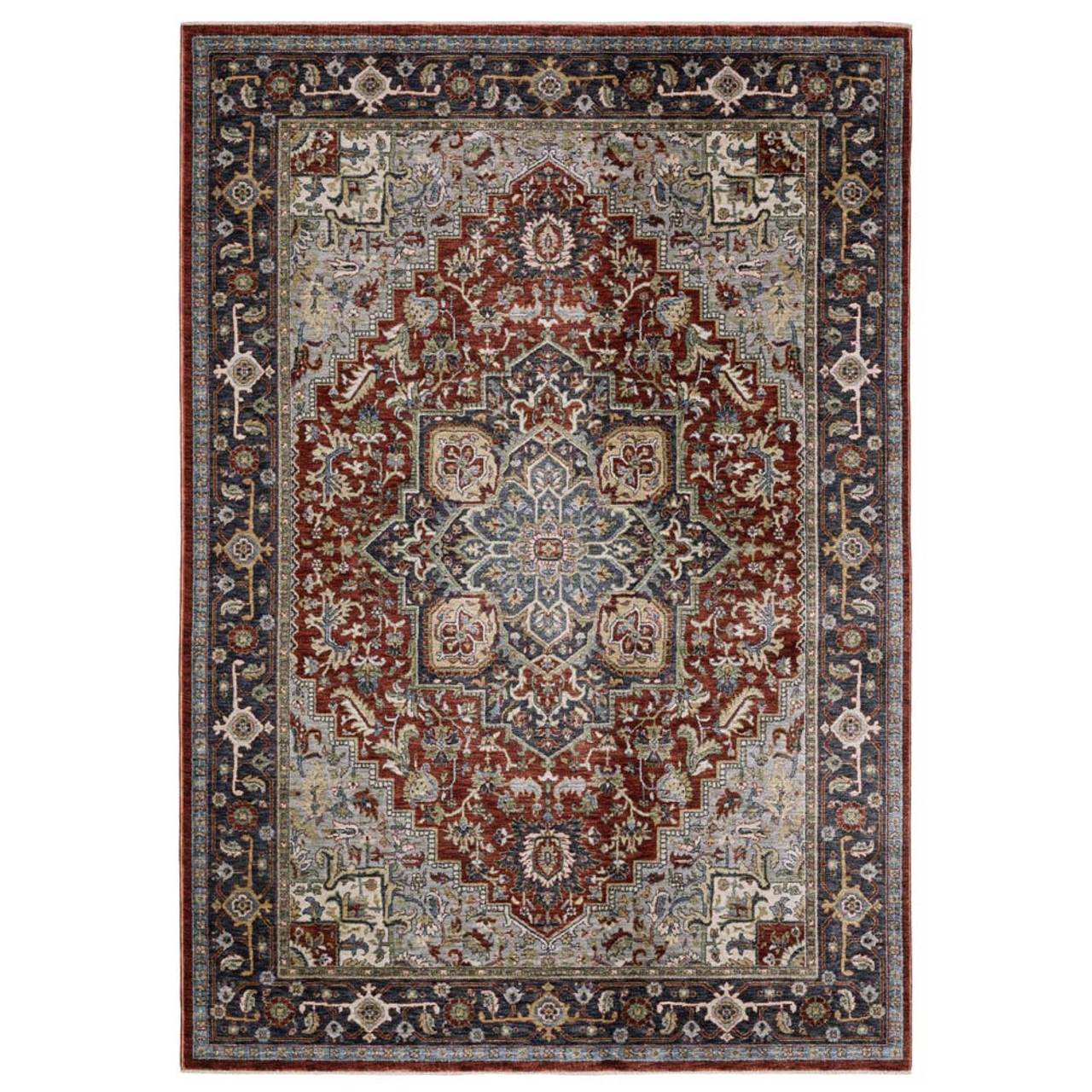 Oriental Weavers Eliana ELI11 Red Blue Area Rug