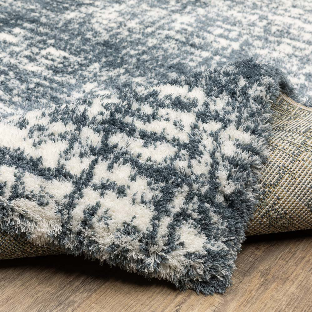 Oriental Weavers Galileo GAL08 Blue Ivory Area Rug Wave