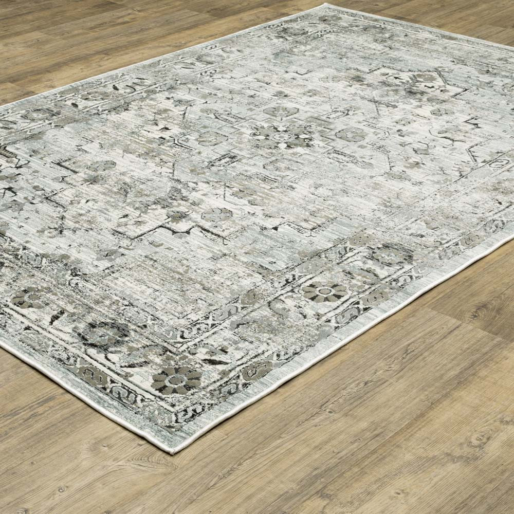 Oriental Weavers Gemini 20Z Grey Blue Area Rug | Carpetmart.com