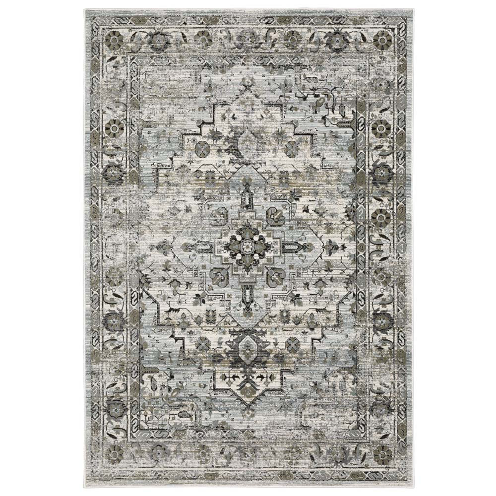 Oriental Weavers Gemini 20Z Grey Blue Area Rug | Carpetmart.com