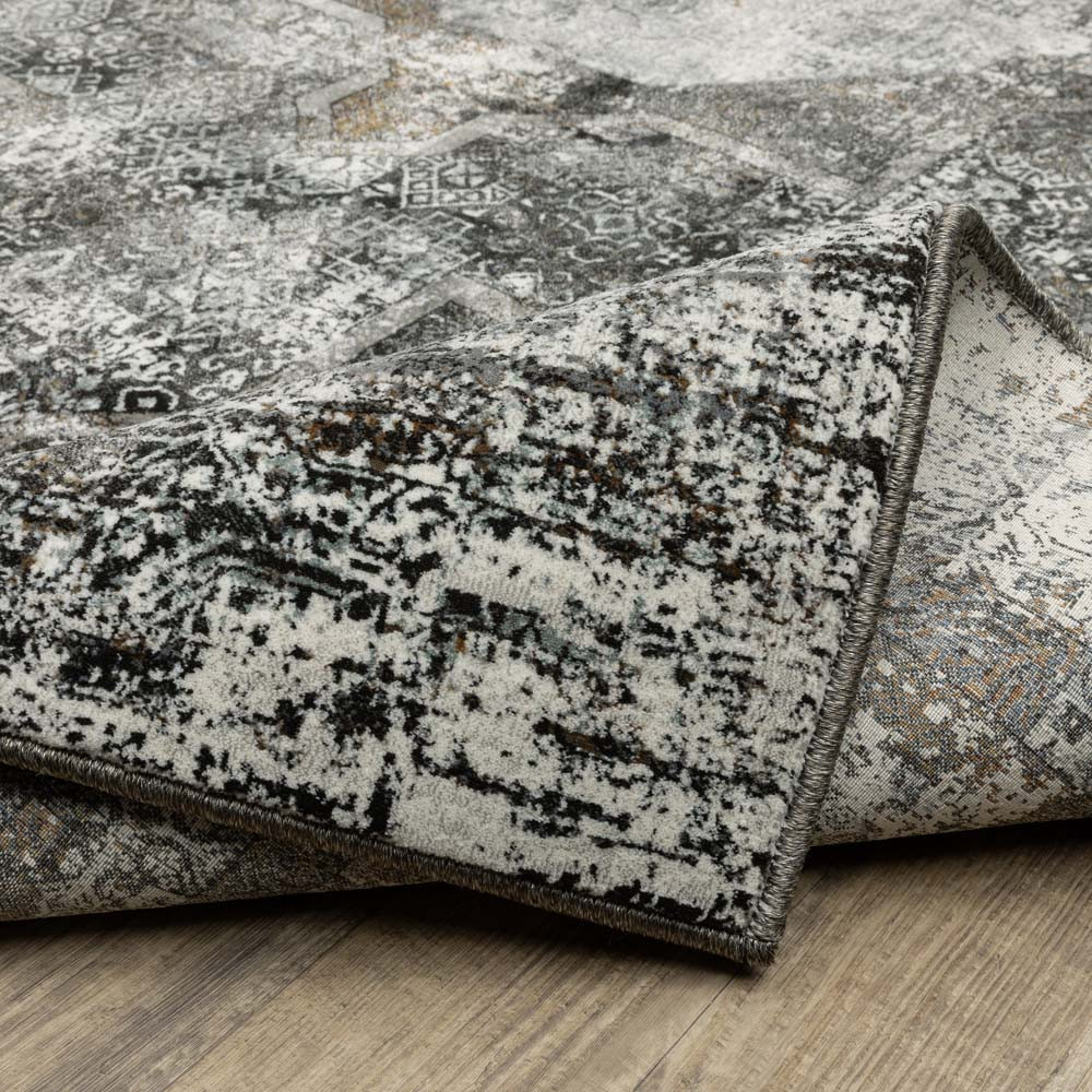 Oriental Weavers Gemini 90O Charcoal Grey Area Rug | Carpetmart