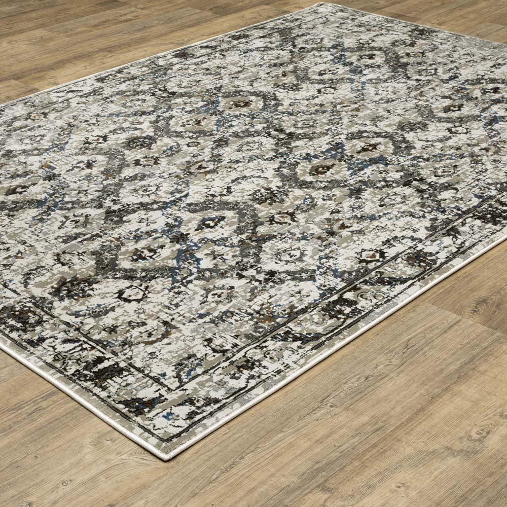 Oriental Weavers Gemini 1003E Charcoal Grey Area Rug | Carpetmart