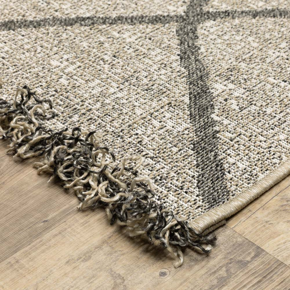 アトリエGG BulkyBulkyTurtle 1½ Oriental Weavers Gillian 4926A Beige Black Area Rug | Carpetmart