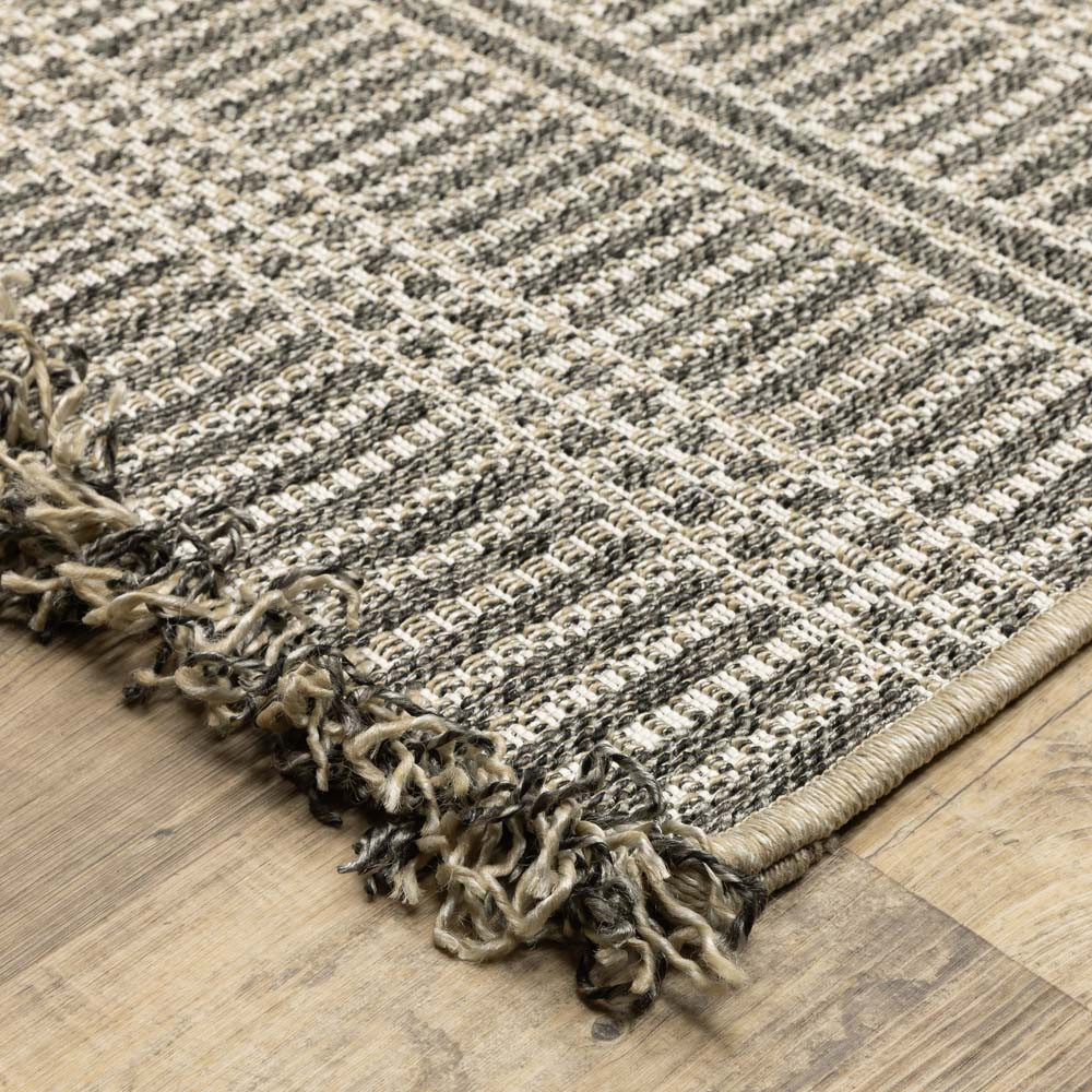 Oriental Weavers Gillian 163J Beige Black Area Rug | Carpetmart