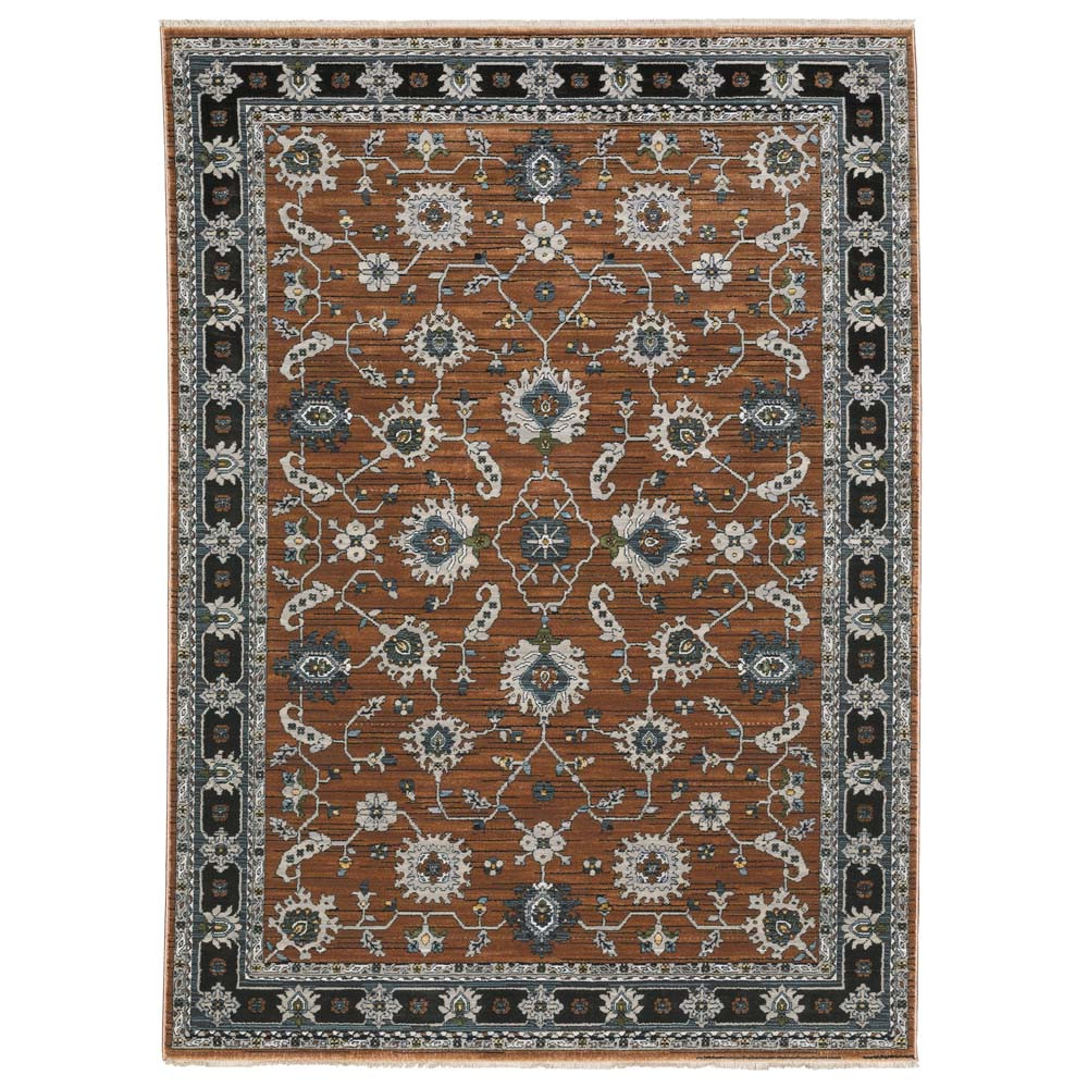 Oriental Weavers Keira KEI05 Rust Grey Area Rug | Carpetmart.com