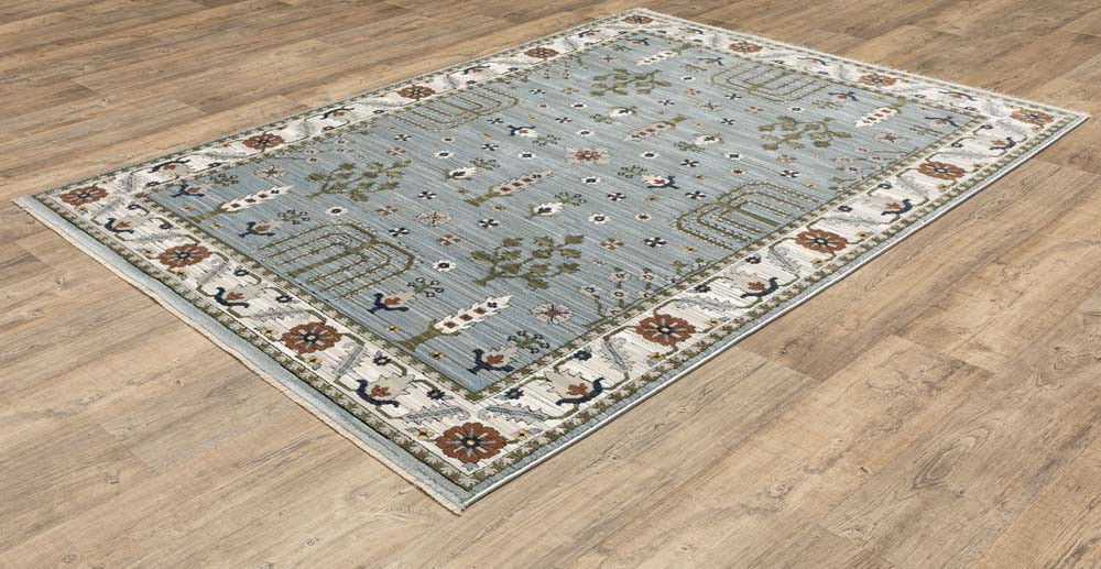 Oriental Weavers Keira KEI06 Blue Green Area Rug | Carpetmart.com