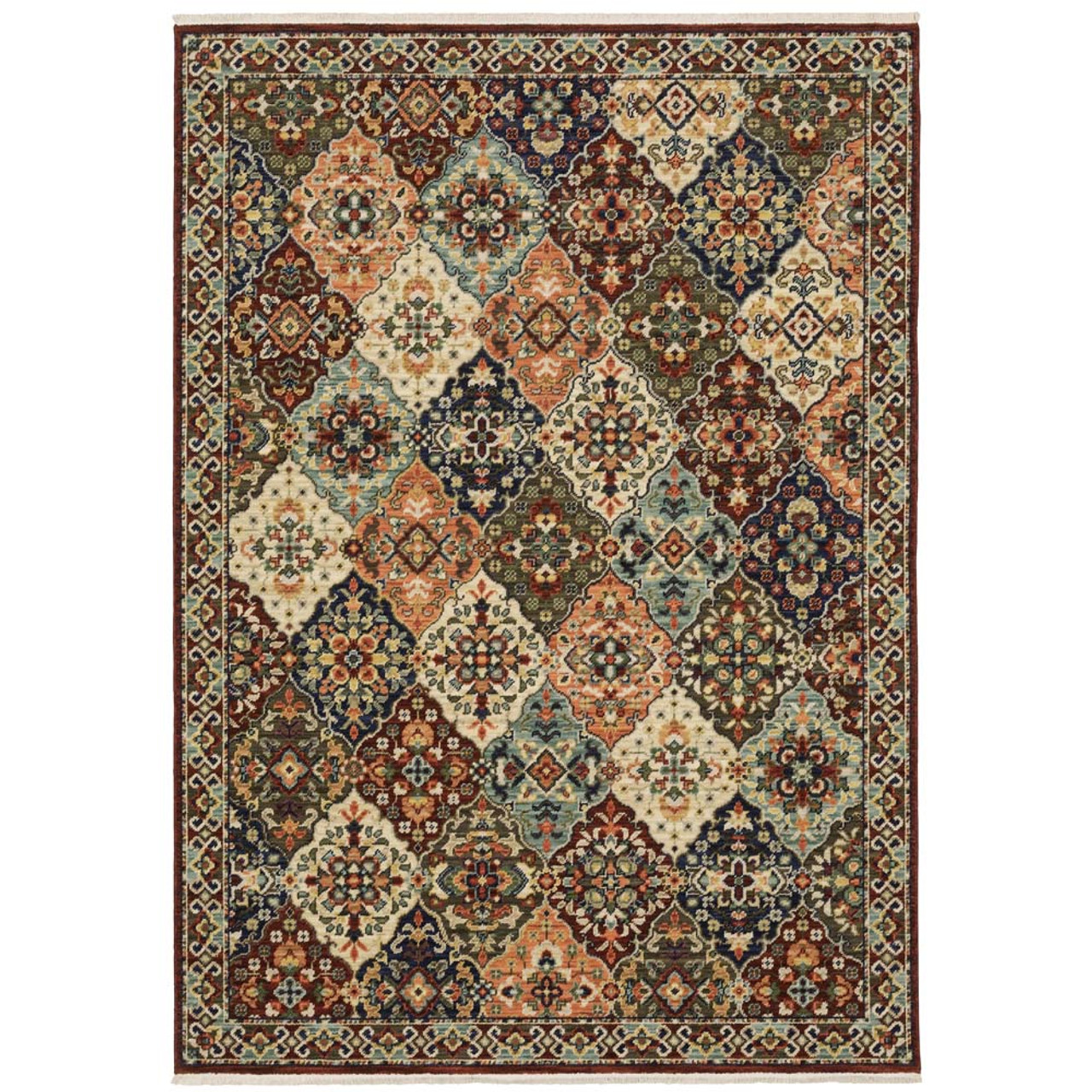 Oriental Weavers Lilihan 50X Red Multi Area Rug