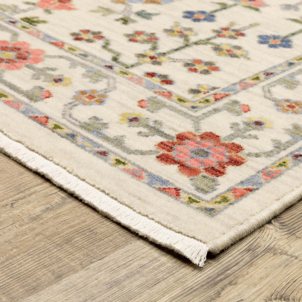 Oriental Weavers Lucca 93W Ivory Multi Area Rug | Carpetmart.com